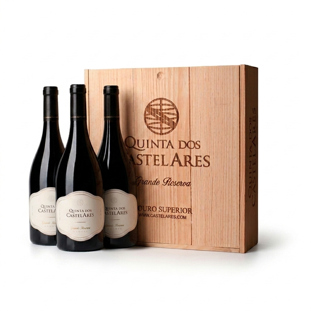 PREVENTA Quinta Dos Castelares Grande Reserva x3. Edicion Especial (Caja de Madera)
